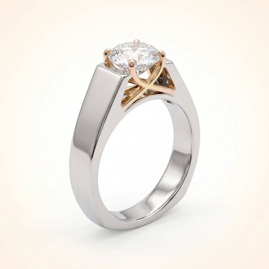 A solitaire diamond ring from our Mumbai workshop
