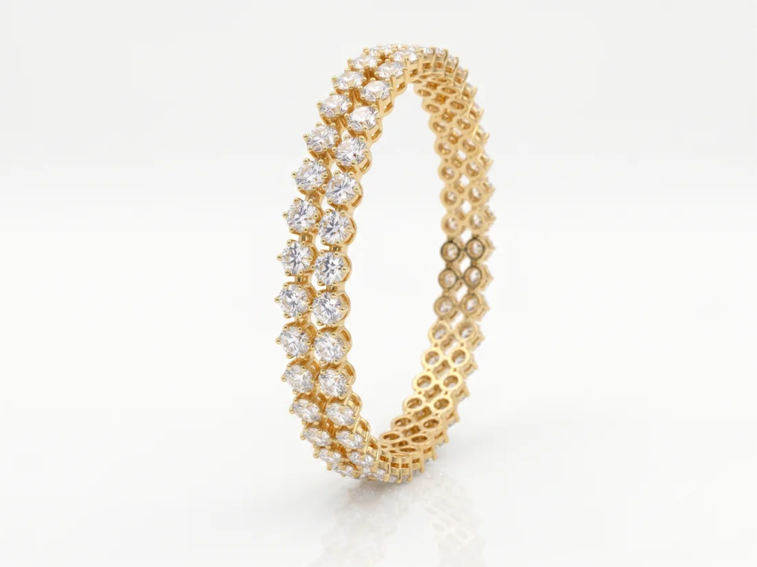 Eternity Diamond Bangle - A circle of light, never to be broken